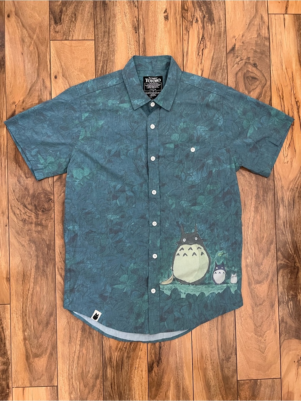 Studio Ghibli My Neighbor Totoro 30th Anniversary Painted Leaves Woven Shirt